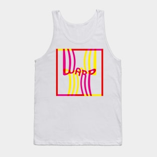 Warp Typography (Magenta Yellow Red) Tank Top